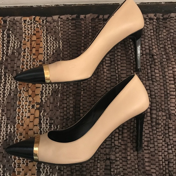 ysl heels nude